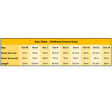 Childrens T-Shirt Size Chart