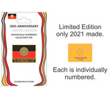 50th Anniversary Aboriginal Flag Collectors Badge - Front of Product