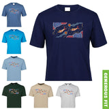 Dolphin Journey Adults T-Shirt by Wayne Thomas Maynard (Various Colours)